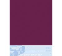 Clairefontaine - Ref 396016C - Pastelmat Mounted Board (5 Sheets) - 1800 Microns - 70 x 100cm - Burgundy Colour - Specially Formulated For Use With Pastels