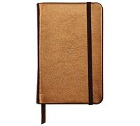 Clairefontaine - Ref 400098C - Cuirise Hard Cover Notebook (72 Sheets) - A6 Size, 90gsm Vellum Paper, Lined Rulings, Pocket for Loose Documents, Lambskin Cover - Brown