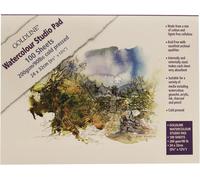 Clairefontaine - Ref 421/1021Z - Goldline Watercolour Studio Glued Pad (Pack of