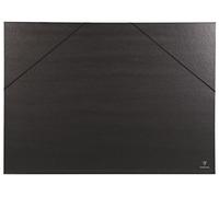 Clairefontaine - Ref 44500C - Kraft Art Folder - 52 x 72cm Size, Elastic Straps Closure, White Paper Lining, Acid Free - Suitable for Transporting Artwork - Black