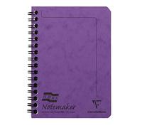 Clairefontaine - Ref 482/1145Z - Europa Wirebound Notemaker Notepad (120 Pages) - A6 (105 x 148mm) in Size, Lined Rulings, Micro-Perforated Sheets - Lilac