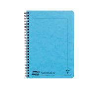Clairefontaine - Ref 482/1146Z - Europa Notemaker Sidebound Notebook (120 Pages) - A5 Size, 90gsm Brushed Vellum Paper, Micro-Perforated Sheets, Lined Rulings - Turquoise