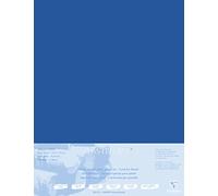 Clairefontaine - Ref 496014C - Pastelmat Mounted Board (5 Sheets) - 1800 Microns - 50 x 70cm - Dark Blue Colour - Specially Formulated For Use With Pastels