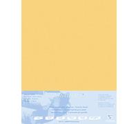 Clairefontaine - Ref 496022C - Pastelmat Mounted Board (5 Sheets) - 1800 Microns - 50 x 70cm - Buttercup Colour - Specially Formulated For Use With Pastels