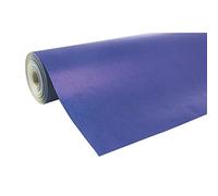 Clairefontaine - Ref 507513C - Nature Kraft Long Roll Wrapping Paper (Single Roll) - 70cm Width x 50m Length, 60gsm Ribbed Kraft Paper - Solid Royal Blue Colour