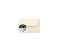 Clairefontaine - Ref 5441C - Pollen Adhesive Envelopes (Pack of 20) - 90 x 140mm Sized, 120gsm Paper, Printer-Compatible, Acid Free, Adhesive Strip for Easy Seal - Cream