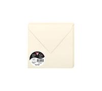 Clairefontaine - Ref 5443C - Pollen Envelopes (Pack of 20) - 165 x 165mm Sized, 120gsm Paper, Gummed Seal, Inkjet & Laser Printer Compatible, Acid Free - Cream