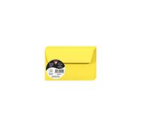 Clairefontaine - Ref 5561C - Pollen Adhesive Envelopes (Pack of 20) - 90 x 140mm Sized, 120gsm Paper, Printer-Compatible, Acid Free, Adhesive Strip for Easy Seal - Intensive Yellow