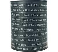 Clairefontaine - Ref 602129C - Plaisir d'offrir' Counter Ribbon Roll (Single Roll) - 10mm Width x 225m Length - Suitable for Gift Wrapping, Decoration & Crafting - Black/White (French Text only