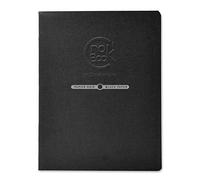Clairefontaine - Ref 60315C - Crok'Book Portrait Staplebound Sketchbook - 17 x 22cm, 120gsm Paper, Acid Free, pH Neutral, 20 Black Sheets - Black Cover