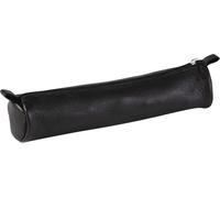Clairefontaine - Ref 8324C - Cuir' Leather Small Round Pencil Case - 18cm x 3.5