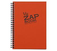 Clairefontaine - Ref 8349C - Recycled 1/2 Zap Books (80 Sheets of Paper) - A5 (148 x 210mm) in Size, 80gsm Recycled Paper, Wirebound Spine - Random Colour Cover