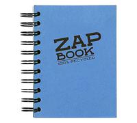 Clairefontaine - Ref 8353C - Recycled Zap Book (160 Pages) - A4 (297 x 210mm) Size, Recycled 80gsm Paper, Acid Free, pH Neutral - Assorted Pastel Colours (Pack of 5)