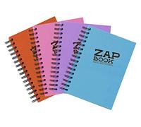 Clairefontaine - Ref 8359C - Recycled Zap Book (160 Pages) - A6 (148 x 105mm) Size, Recycled 80gsm Paper, Acid Free, pH Neutral - Assorted Pastel Colours ( Pack of 5)
