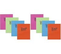 Clairefontaine - Ref 8366C - Recycled 1/2 Zap Books (80 Sheets of Paper) - A5 (148 x 210mm) in Size, 80gsm Recycled Paper, Glued Spine - Random Colour Cover (Pack of 2)