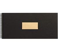 Clairefontaine - Ref 8372C - Kraft Wirebound Drawing & Art Pad (60 Sheets) - A4 (297 x 210mm) Size, 90gsm Kraft Paper, Smooth Side & Ribbed Side - Black Cover