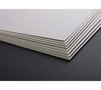 Clairefontaine - Ref 93975C - Recycled Grey Board (Pack of 10 Sheets) - 50 x 65cm Size, 600gsm, 1mm Thick - Suitable for Framing, Mounting, Binding, Backing