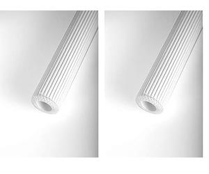 Clairefontaine - Ref 95601C - Corrugated Cardboard Roll (Single Roll) - 0.70 x 0.50m Size, 300gsm Corrugated Board, Suitable for Making 3D Creations - White (Pack of 2)