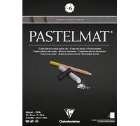 Clairefontaine - Ref 96003C - Pastelmat Pastel Card Pad No.6 (12 Sheets) - 360gsm Card - 18 x 24cm - Anthracite - Specially Formulated For Use With Pastels
