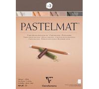 Clairefontaine - Ref 96005C - Pastelmat Pastel Card Pad No.2 (12 Sheets) - 360gsm Card - 18 x 24cm - Assorted Colours - Specially Formulated For Use With Pastels