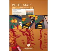 Clairefontaine - Ref 96008C - Pastelmat Pastel Card Pad No.2 (12 Sheets) - 360gsm Card - 30 x 40cm - Assorted Colours - Specially Formulated For Use With Pastels