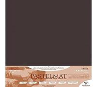 Clairefontaine - Ref 96009C - Pastelmat Card Sheets (Pack of 5 Sheets) - 360gsm Card - 50 x 70cm - Anthracite Colour - Specially Formulated For Use With Pastels