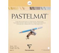 Clairefontaine Pastelmat Pad No.1 – 24 x 30 cm – 12 Sheets – 360gsm – Assorted Colours