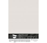 Clairefontaine - Ref 96020C - Pastelmat Card Sheets (Pack of 5 Sheets) - 360gsm Card - 50 x 70cm - Light Grey Colour - Specially Formulated For Use With Pastels