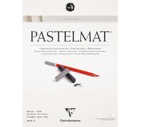 Clairefontaine - Ref 96029C - Pastelmat Pastel Card Pad No.3 (12 Sheets) - 360gsm Card - 30 x 40cm - White - Specially Formulated For Use With Pastels