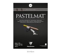 Clairefontaine - Ref 96050C - Pastelmat Pastel Card Pad No.6 (12 Sheets) - 360gsm Card - 30 x 40cm - Anthracite - Specially Formulated For Use With Pastels