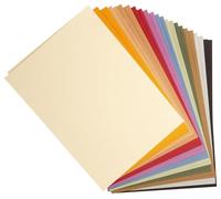 Clairefontaine - Ref 960550C - Tulipe Grained Coloured Drawing Paper (Pack 24 Sheets) - A3 (42 x 29.7cm) - 160gsm Paper - Assorted Pastel Colours - Deep-Dyed, Pure Cellulose, Acid Free
