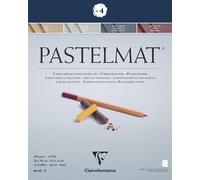 Clairefontaine - Ref 96111C - Pastelmat Pastel Card Pad No.4 (12 Sheets) - 360gsm Card - 24 x 30cm - Assorted Colours - Specially Formulated For Use With Pastels