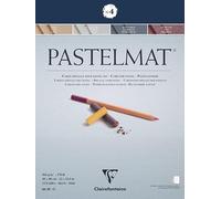 Clairefontaine - Ref 96112C - Pastelmat Pastel Card Pad No.4 (12 Sheets) - 360gsm Card - 30 x 40cm - Assorted Colours - Specially Formulated For Use With Pastels
