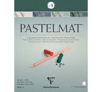 Clairefontaine - Ref 96114C - Pastelmat Pastel Card Pad No.5 (12 Sheets) - 360gsm Card - 24 x 30cm - Assorted Colours - Specially Formulated For Use With Pastels