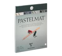 Clairefontaine - Ref 96114C - Pastelmat Pastel Card Pad No.5 (12 Sheets) - 360gsm Card - 24 x 30cm - Assorted Colours - Specially Formulated For Use With Pastels