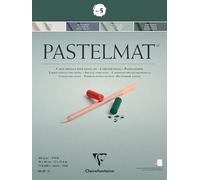 Clairefontaine - Ref 96115C - Pastelmat Pastel Card Pad No.5 (12 Sheets) - 360gsm Card - 30 x 40cm - Assorted Colours - Specially Formulated For Use With Pastels