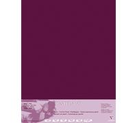 Clairefontaine - Ref 96163C - Pastelmat Card Sheets (Pack of 5 Sheets) - 360gsm Card - 70 x 100cm - Burgundy Colour - Specially Formulated For Use With Pastels