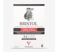 Clairefontaine : Bristol Pad : Extra White : A4 : 20 Sheets : 200gsm