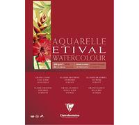 Clairefontaine - Ref 96384C - Etival Classic Grained Wirebound Watercolour Painting & Drawing Pad (10 Sheets of Paper) - A4 (29.7 x 21cm) - 200gsm Cellulose Art Paper