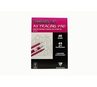 Clairefontaine - Ref 96501C - Tracing Paper Pad (50 Sheets) - A3 Sized, 70/75g, High Transparency, Smooth Surface, Acid Free, Printable - Suitable for Ink, Marker & Pencil