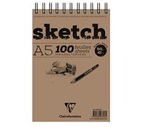 Clairefontaine Sketch Wirebound Pad Sketchbook A5 90 g