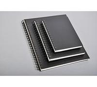 Clairefontaine - Ref 96664C - Hard Cover Wirebound Sketch Book (100 Sheets) - 18 x 24cm in Size, 90gsm Paper, Side Wirebound, Micro-Perforated White Sheets