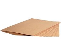 Clairefontaine - Ref 975003C - Kraft Paper (25 Sheets) - A2 (594 x 420mm) Sized - Natural Brown, Smooth Side & Ribbed Side, 120gsm Paper, Acid Free, pH Neutral