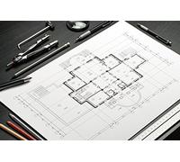 Clairefontaine - Ref 975098C - Alpha Lavis White Drawing Paper (Pack of 10 Sheets) - 50 x 65cm, 200gsm Paper, Suitable for Professional Graphic Art & Technical Drawings