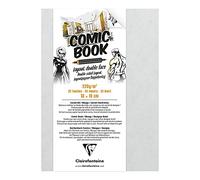 Clairefontaine - Ref 975196C - Double Sided Manga & Cartoon Layout Paper Book (32 Sheets) - 13 x 18cm in Size, 220gsm Heavyweight Smooth Paper - Suitable for Use with Alcohol Markers