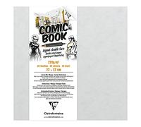 Clairefontaine - Ref 975198C - Double Sided Manga & Cartoon Layout Paper Book (32 Sheets) - 22 x 22cm in Size, 220gsm Heavyweight Smooth Paper - Suitable for Use with Alcohol Markers