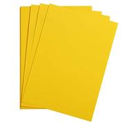 Clairefontaine - Ref 975253C - Maya Smooth Coloured Drawing Card (Pack of 25 Sheets) - 185gsm - A4 (29.7 x 21cm) - Sun Yellow Colour - Deep Dyed, Acid Free, pH Neutral