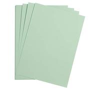 Clairefontaine - Ref 975368C - Maya Smooth Coloured Drawing Card (Pack of 25 Sheets) - 185gsm - A3 (42 x 29.7cm) - Mint Blue Colour - Deep Dyed, Acid Free, pH Neutral