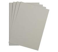 Clairefontaine - Ref 975372C - Maya Smooth Coloured Drawing Card (Pack of 25 Sheets) - 185gsm - A3 (42 x 29.7cm) - Light Grey Colour - Deep Dyed, Acid Free, pH Neutral