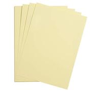 Clairefontaine - Ref 975567C - Maya Smooth Coloured Drawing Card (Pack of 25 Sheets) - 185gsm - A2 (59.4 x 42cm) - Straw Yellow Colour - Deep Dyed, Acid Free, pH Neutral